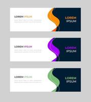 Vector abstract design banner web template. Set of Design Banner Web Template. Vector design Banner background. vector illustration.