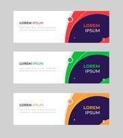 Vector abstract design banner web template. Set of Design Banner Web Template. Vector design Banner background. vector illustration.