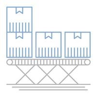 loading shipping container icon, suitable for a wide range of digital creative projects. vector