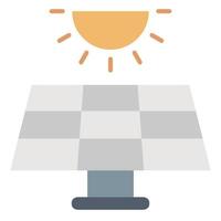 ícono de energía solar, adecuado para una amplia gama de proyectos creativos digitales. vector