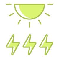 solar power icon, suitable for a wide range of digital creative projects. vector