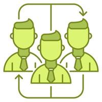 teamwork icon, suitable for a wide range of digital creative projects. vector