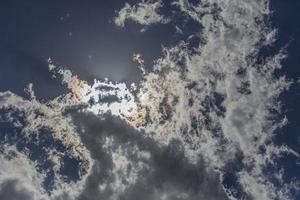 Image of a partly cloudy and partly clear sky during the day photo