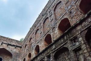 Agrasen Ki Baoli Step Well situated in the middle of Connaught placed New Delhi India, Old Ancient archaeology Construction photo