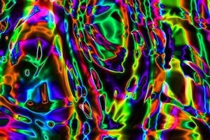 fondo de líneas de neón abstracto, textura de colores de neón a rayas abstractas, fondo ondulado líquido abstracto foto