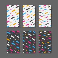 Abstract colorful pattern with paint marks, traces, smudges, scribble background collection vector