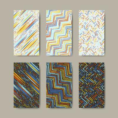 Abstract colorful pattern with paint marks, traces, smudges, scribble background collection