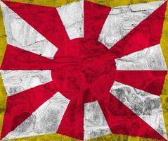 bandera del regimiento de la fuerza de autodefensa terrestre de japón en textura. collage de conceptos foto