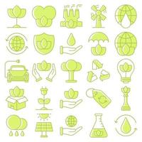 Environment icons, suitable for a wide range of digital creative projects. vector