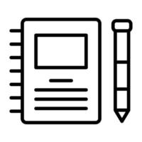 note icon, suitable for a wide range of digital creative projects. vector