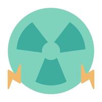nuclear energy icon, suitable for a wide range of digital creative projects. vector