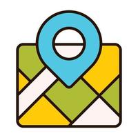 map location icon, suitable for a wide range of digital creative projects. vector