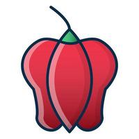 pepper icon, suitable for a wide range of digital creative projects. vector