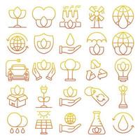 Environment icons, suitable for a wide range of digital creative projects. vector