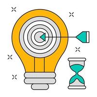 Idea target icon, suitable for a wide range of digital creative projects. vector