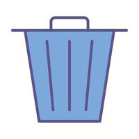 icono de basura, adecuado para una amplia gama de proyectos creativos digitales. vector