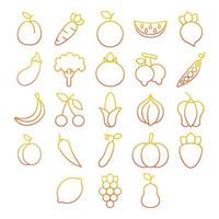 Fruits and Vegetables icon, suitable for a wide range of digital creative projects. vector