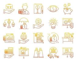 market economics icons, suitable for a wide range of digital creative projects. vector