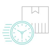 shipping timer icon, suitable for a wide range of digital creative projects. vector