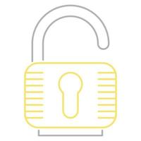 unlock icon, suitable for a wide range of digital creative projects. vector