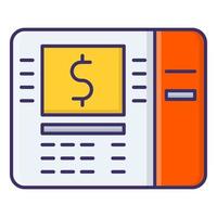 ATM icon, suitable for a wide range of digital creative projects. vector