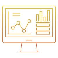 analytics icon, suitable for a wide range of digital creative projects. vector