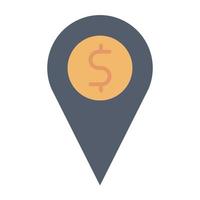 money location icon, suitable for a wide range of digital creative projects. vector