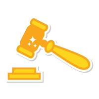 law icon, suitable for a wide range of digital creative projects. vector