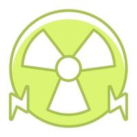 nuclear energy icon, suitable for a wide range of digital creative projects. vector