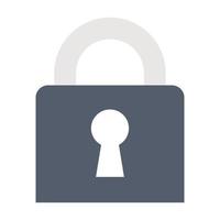 lock icon, suitable for a wide range of digital creative projects. vector