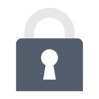 lock icon, suitable for a wide range of digital creative projects. vector