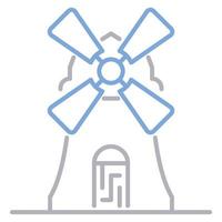 Windmill icon, suitable for a wide range of digital creative projects. vector