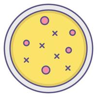 petri dish icon, suitable for a wide range of digital creative projects. vector