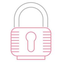 Padlock icon, suitable for a wide range of digital creative projects. vector