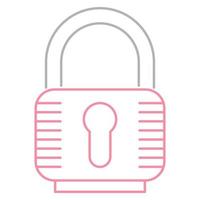 Padlock icon, suitable for a wide range of digital creative projects. vector