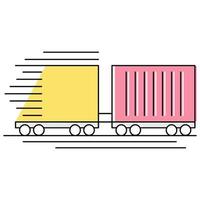 Fast train icon, suitable for a wide range of digital creative projects. vector