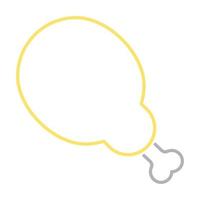 chicken icon, suitable for a wide range of digital creative projects. vector