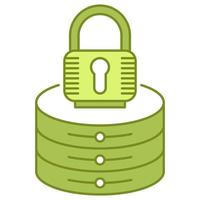 server lock icon, suitable for a wide range of digital creative projects. vector