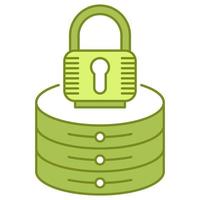 server lock icon, suitable for a wide range of digital creative projects. vector