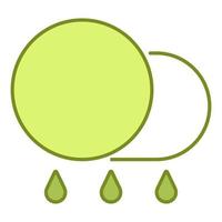 Rainy icon, suitable for a wide range of digital creative projects. vector