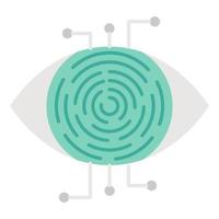 Retina scanner icon, suitable for a wide range of digital creative projects. vector