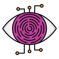 Retina scanner icon, suitable for a wide range of digital creative projects. vector