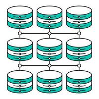 structured data icon, suitable for a wide range of digital creative projects. vector