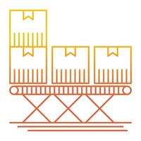 loading shipping container icon, suitable for a wide range of digital creative projects. vector