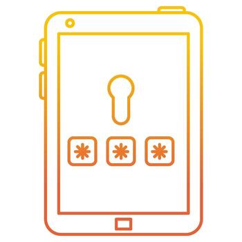 Password icon, suitable for a wide range of digital creative projects. vector