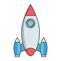 Spaceship icon, suitable for a wide range of digital creative projects. vector