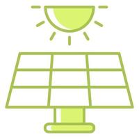 ícono de energía solar, adecuado para una amplia gama de proyectos creativos digitales. vector