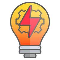 icono de energía, adecuado para una amplia gama de proyectos creativos digitales. vector