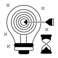 Idea target icon, suitable for a wide range of digital creative projects. vector