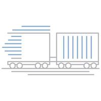 Fast train icon, suitable for a wide range of digital creative projects. vector